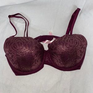 Victoria’s Secret Maroon Push Up Bra